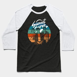 Vintage Sunset Curve Baseball T-Shirt